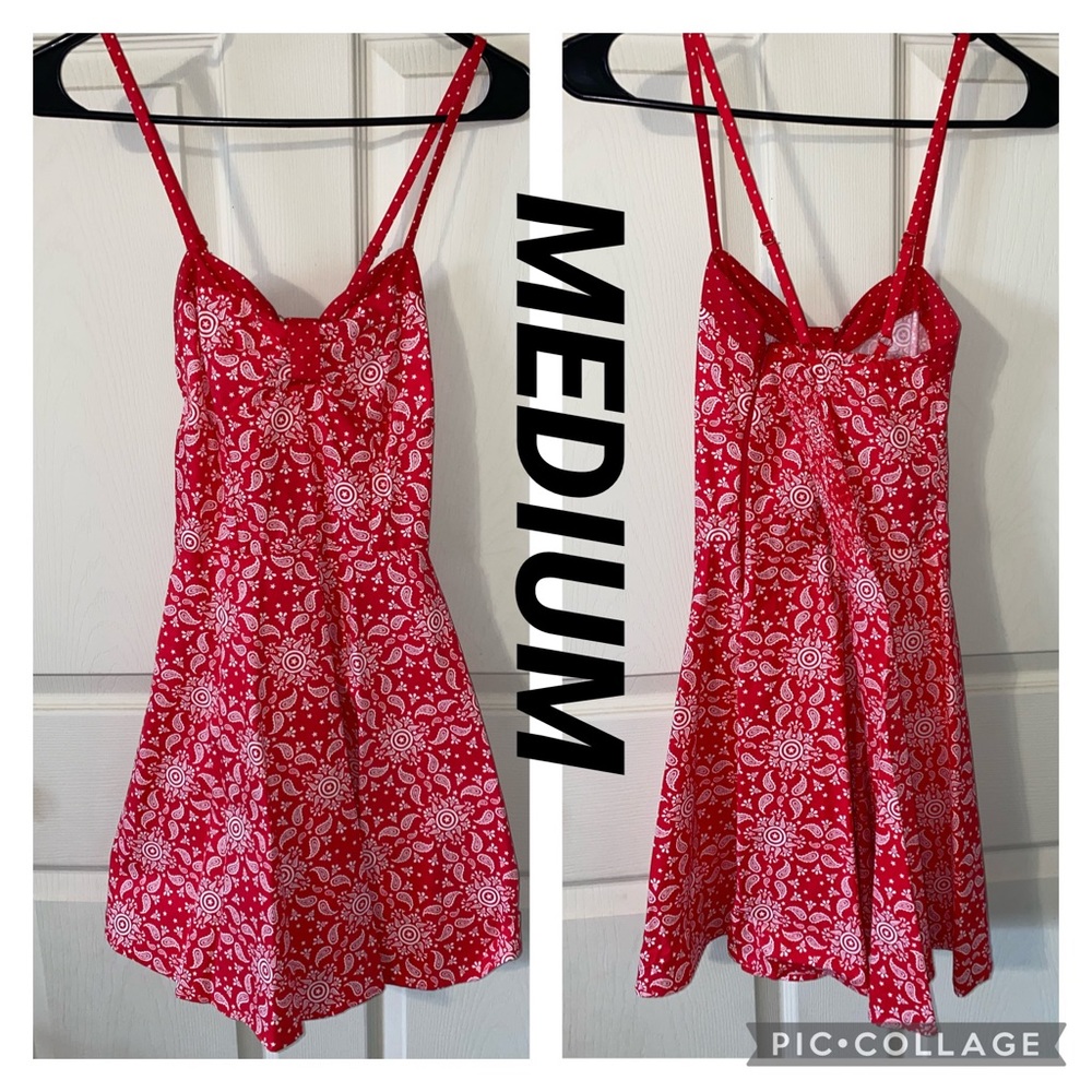 Her Universe Red and White Floral Mini Dress